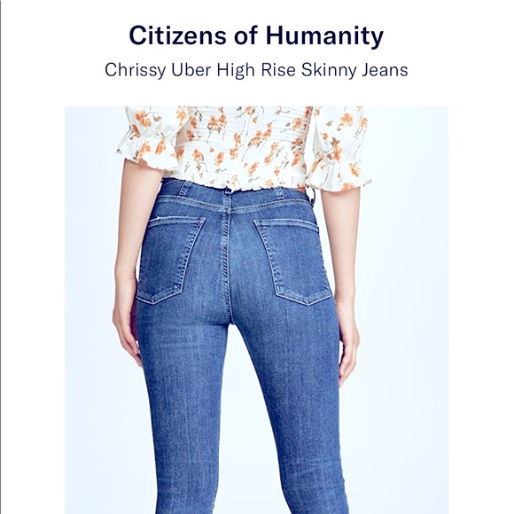 Citizens of Humanity Chrissy Uber High Rise Skinny Jeans Sz 28 - Picture 3 of 10